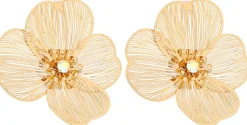 Orecchini a perno - Golden Petal