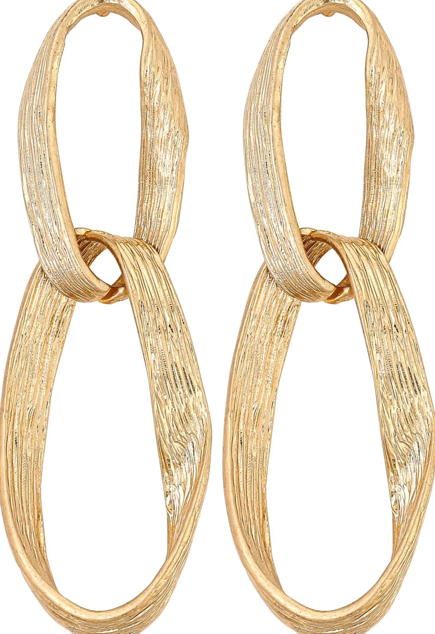 Orecchini a perno - Golden Twist