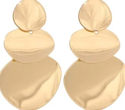 Orecchini a perno - Golden Plates