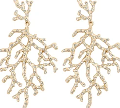 Orecchini a perno - Golden Coral