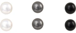 Orecchini a perno - Grey Pearls