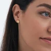 Orecchini a perno - Hammered Gold