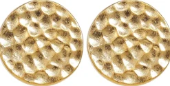 Orecchini a perno - Hammered Gold