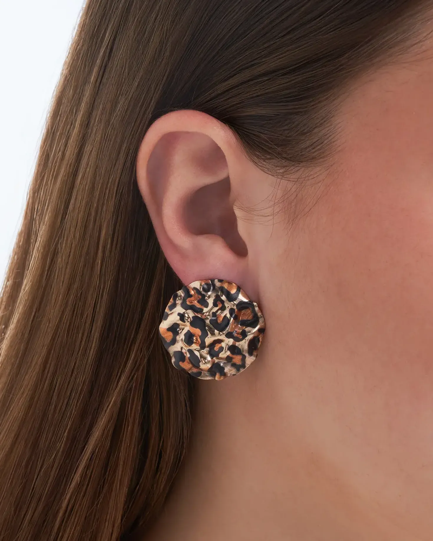 Orecchini a perno - Hammered Leo