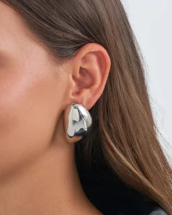 Orecchini a perno - Irregular Silver