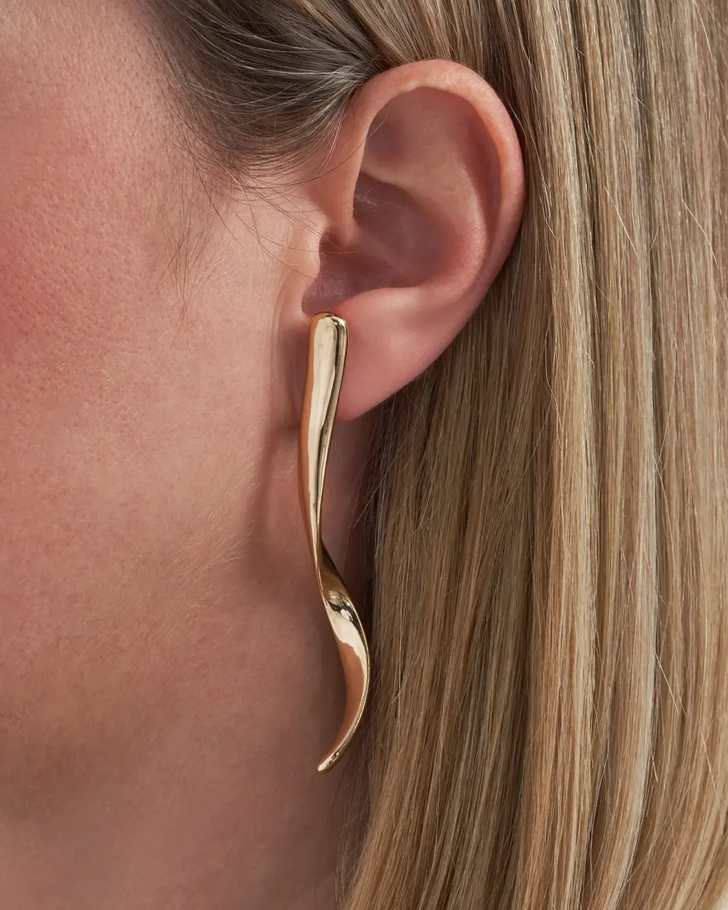 Orecchini a perno - Metal Swirl