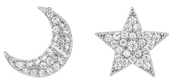 Orecchini a perno - Moon Star