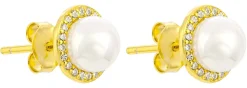 Orecchini a perno - Pearl Halo