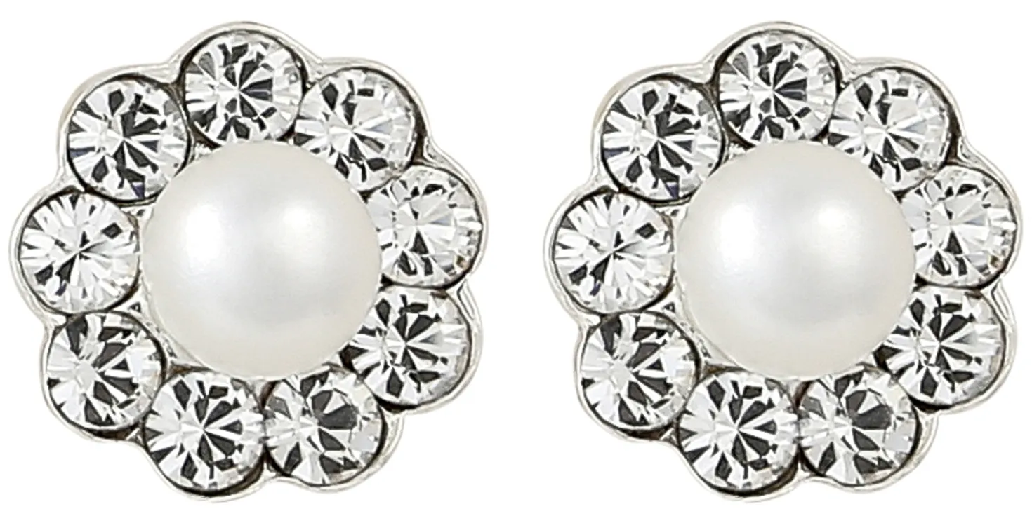 Orecchini a perno - Pearly Flower