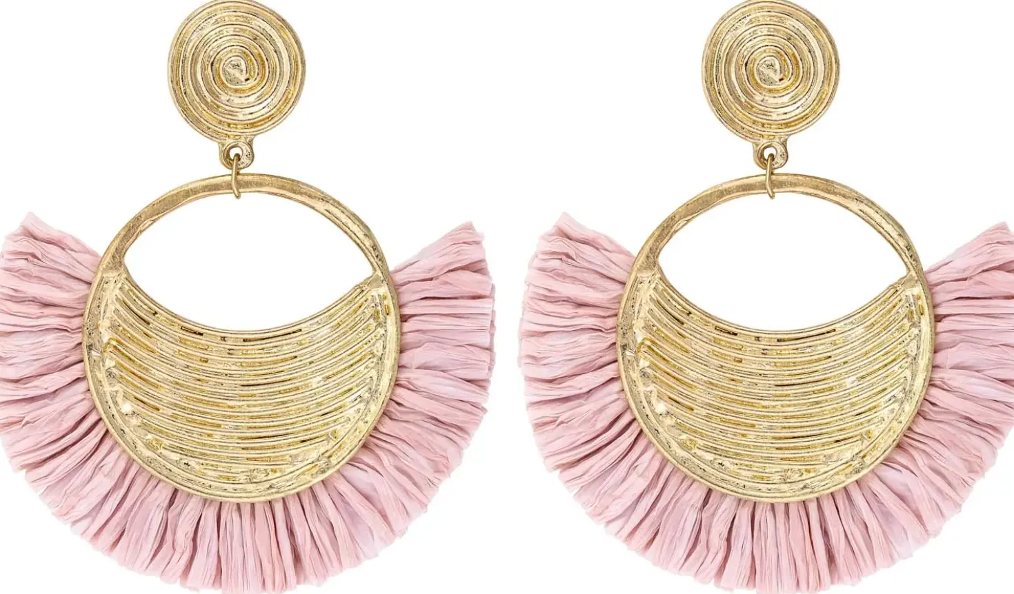 Orecchini a perno - Pink Fan