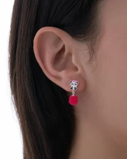 Orecchini a perno - Pink Panda
