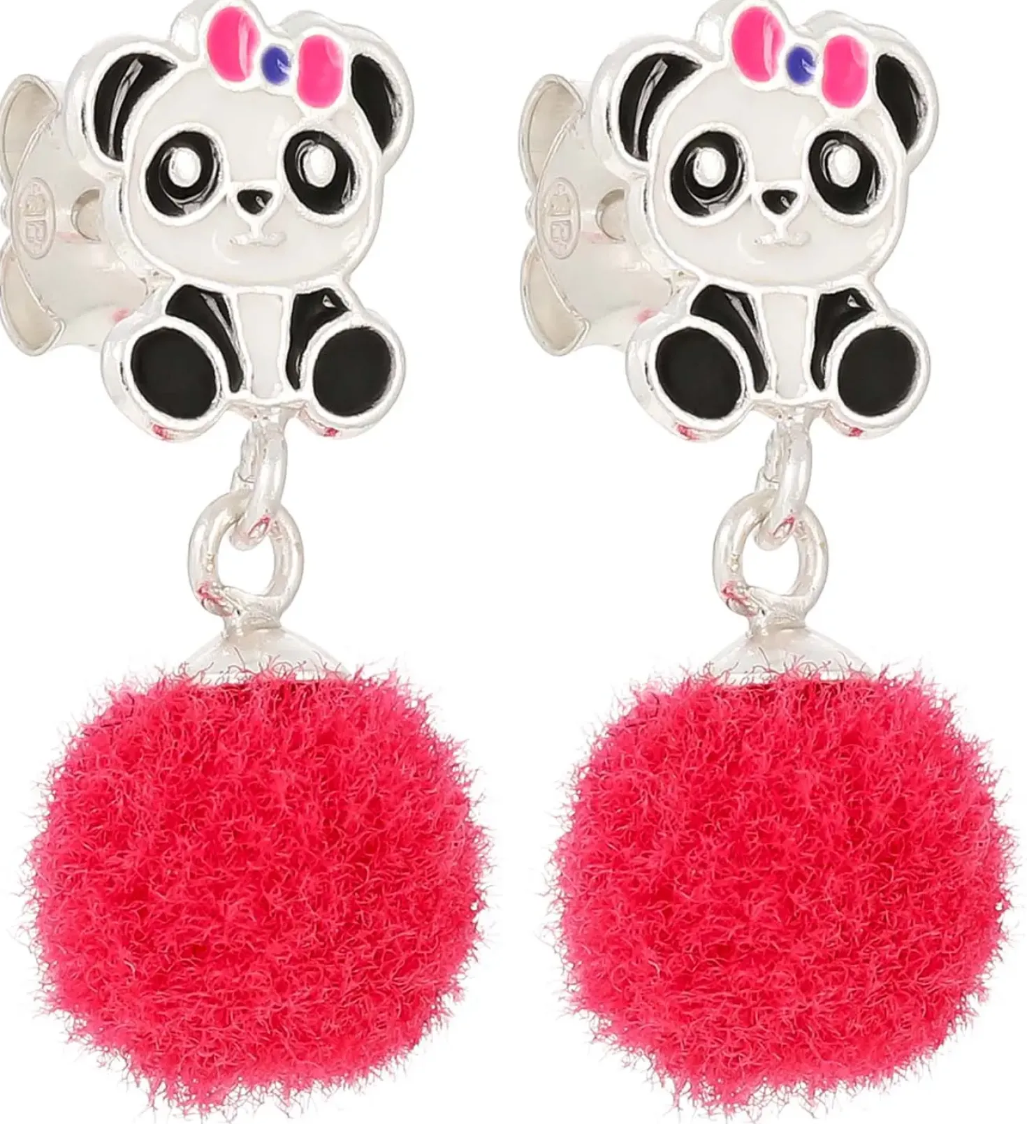 Orecchini a perno - Pink Panda