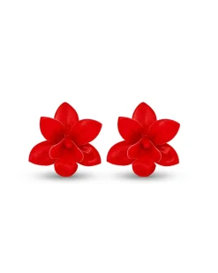 Orecchini a perno - Red Bloom