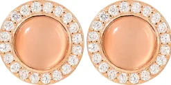 Orecchini a perno - Rose Cateye