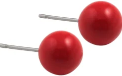 Orecchini a perno - rosso