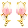 Orecchini a perno - Rosy Tulip