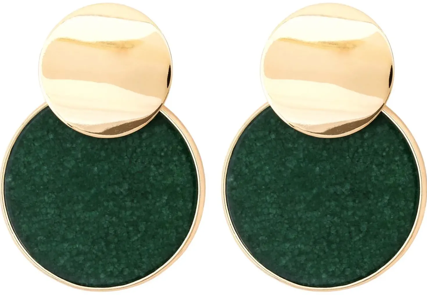 Orecchini a perno - Round Agate