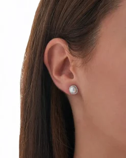 Orecchini a perno - Round Pearls