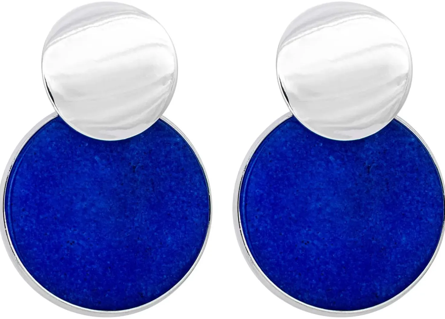 Orecchini a perno - Round Jade