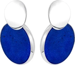 Orecchini a perno - Round Jade