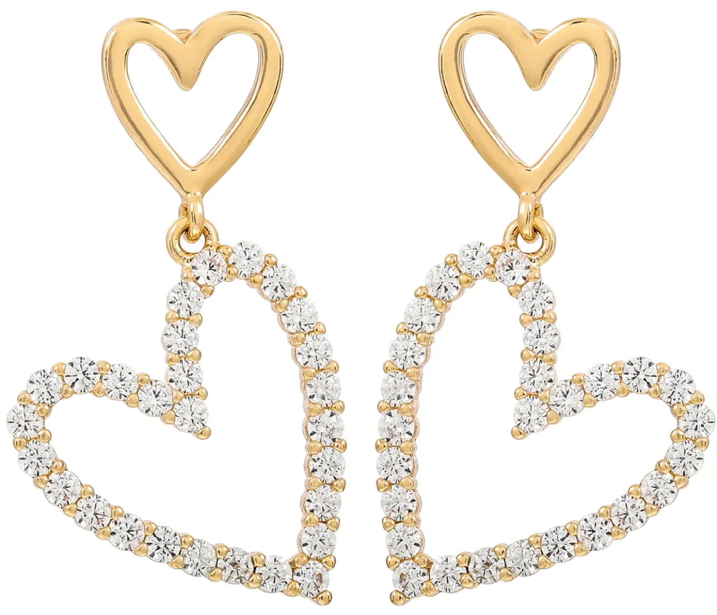 Orecchini a perno - Shining Hearts