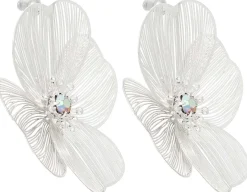 Orecchini a perno - Silver Petal