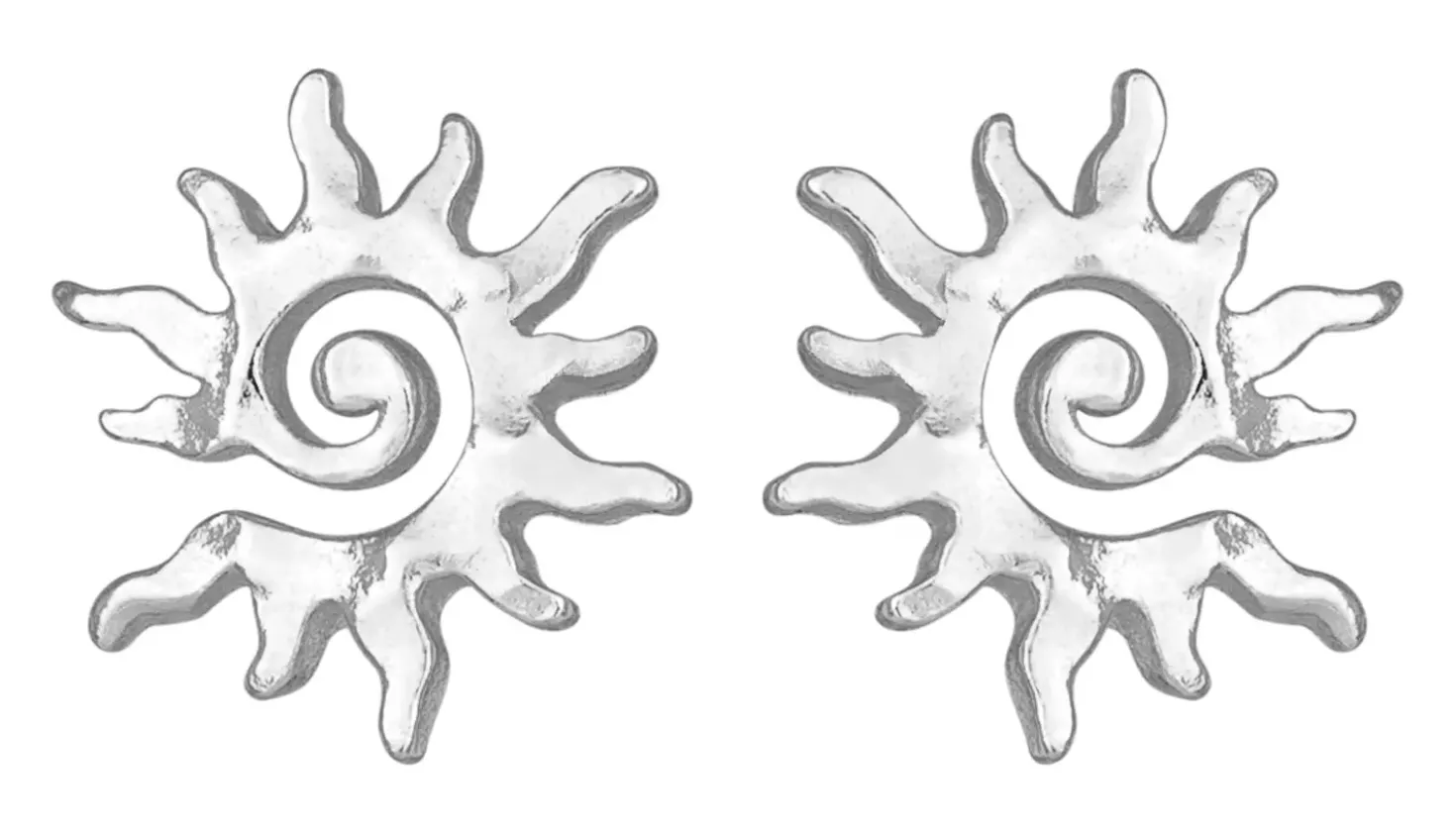 Orecchini a perno - Silver Shine