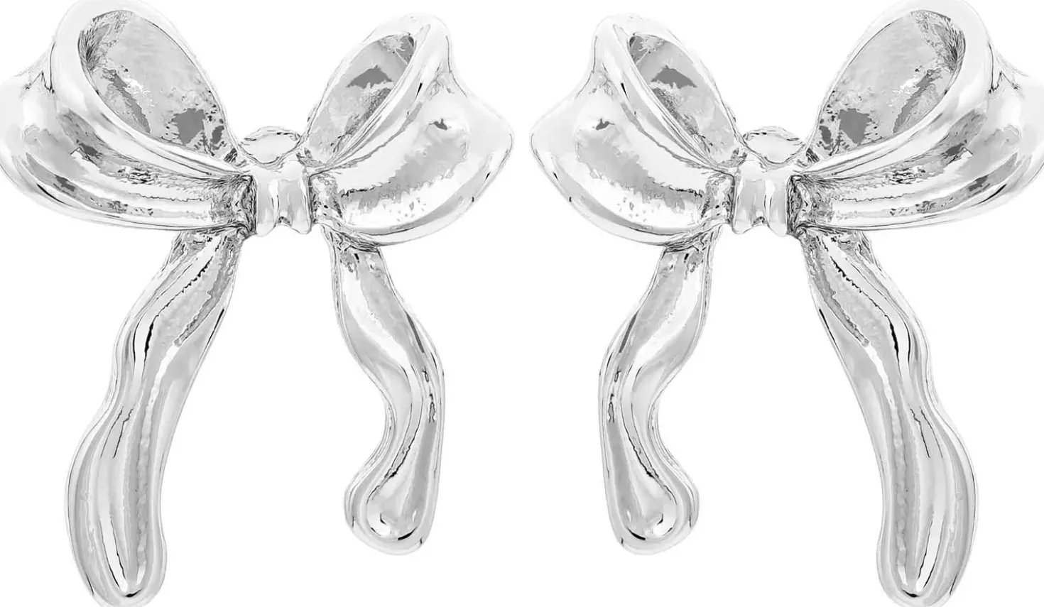 Orecchini a perno - Silver Bows