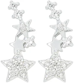 Orecchini a perno - Silver Shooting Star