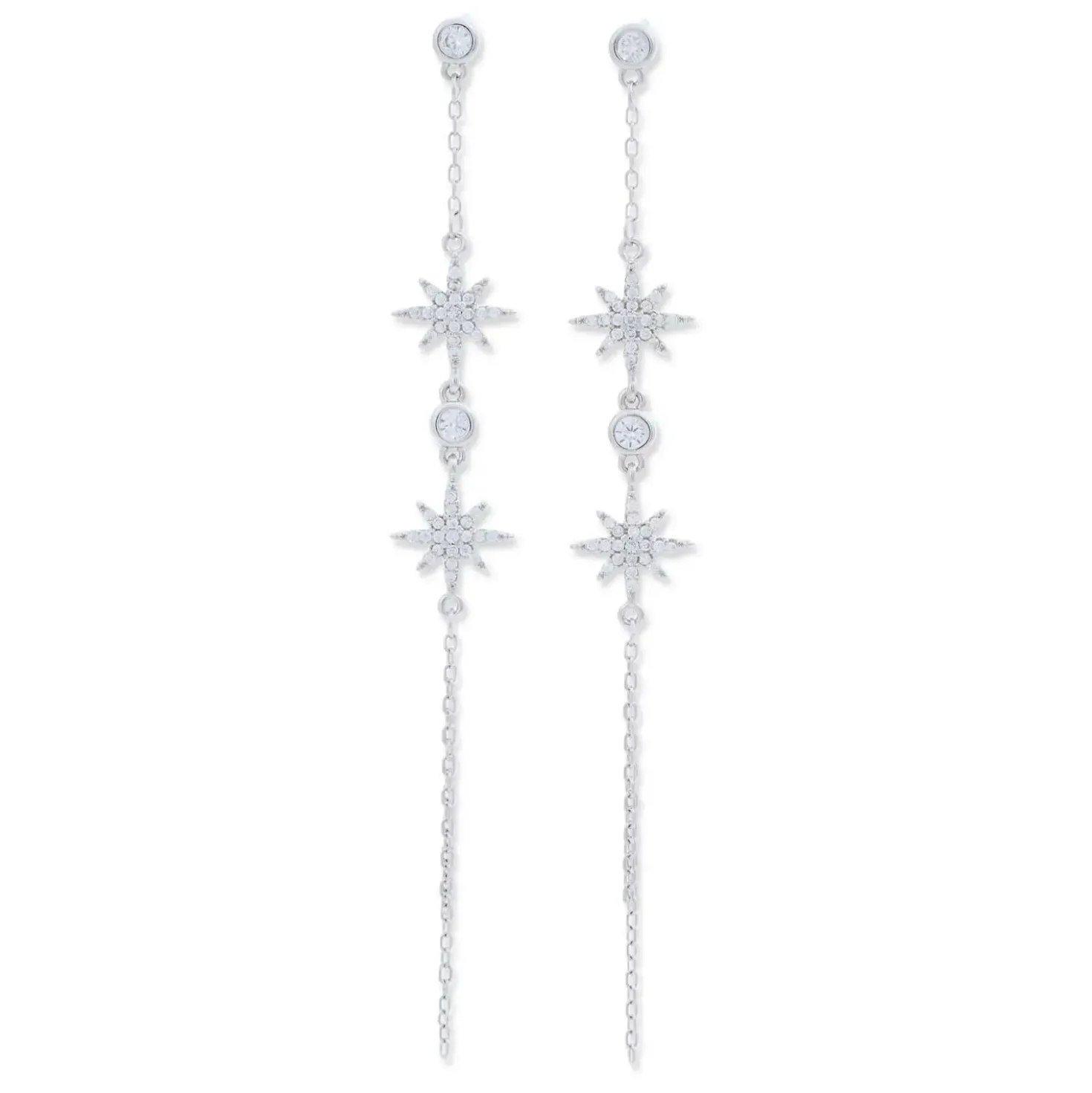 Orecchini a perno - Silver Starburst