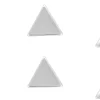 Orecchini a perno - Silver Triangle Trio