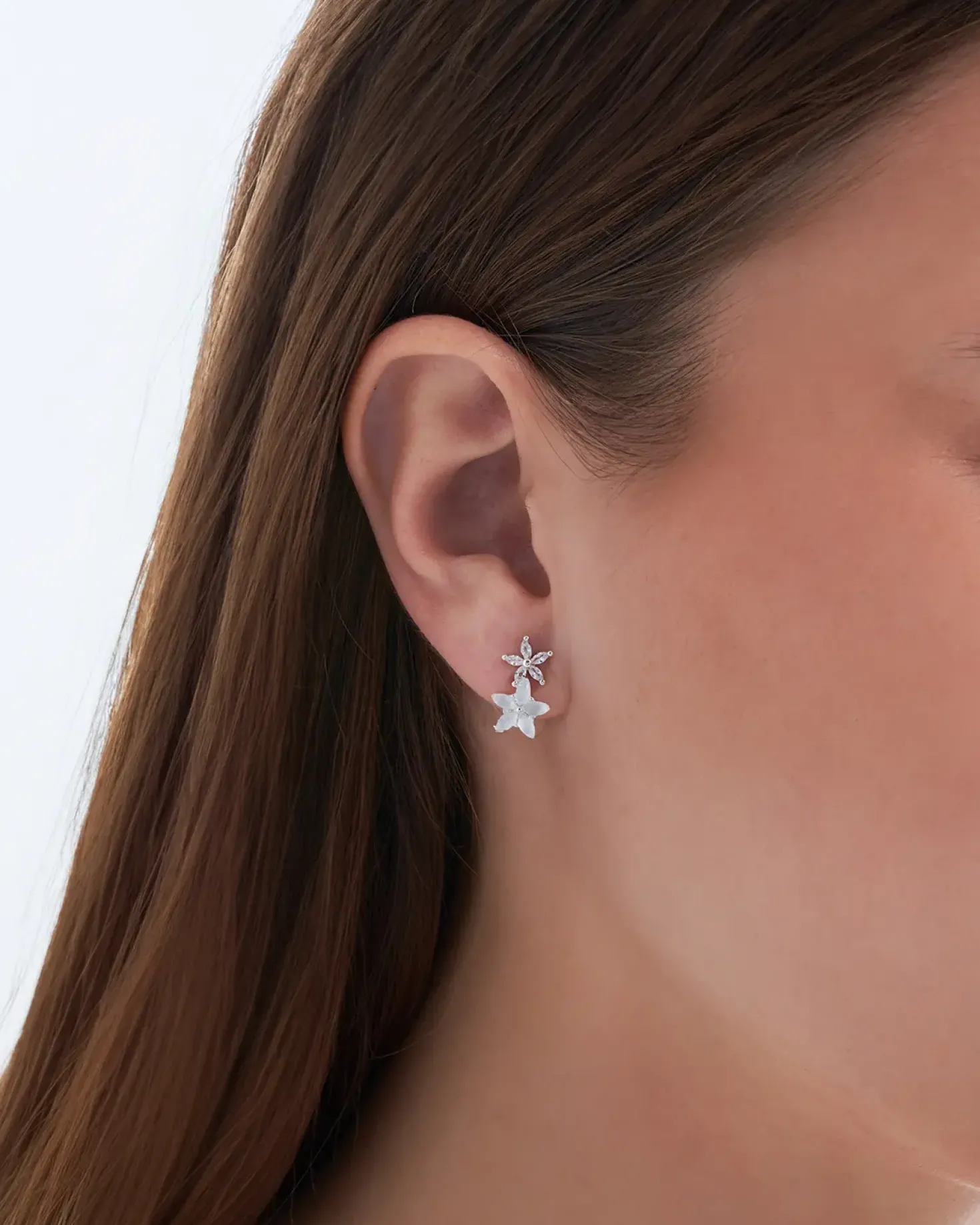 Orecchini a perno - Silver Blossom
