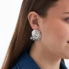 Orecchini a perno - Silver Nautilus
