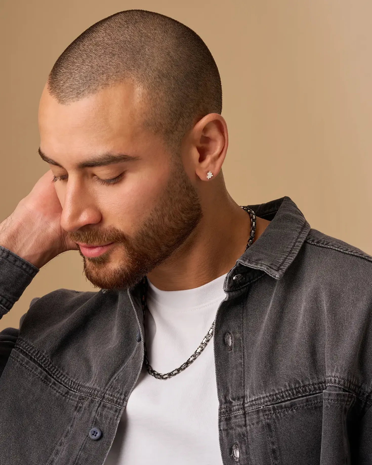 Orecchini a perno - Silver Puzzle