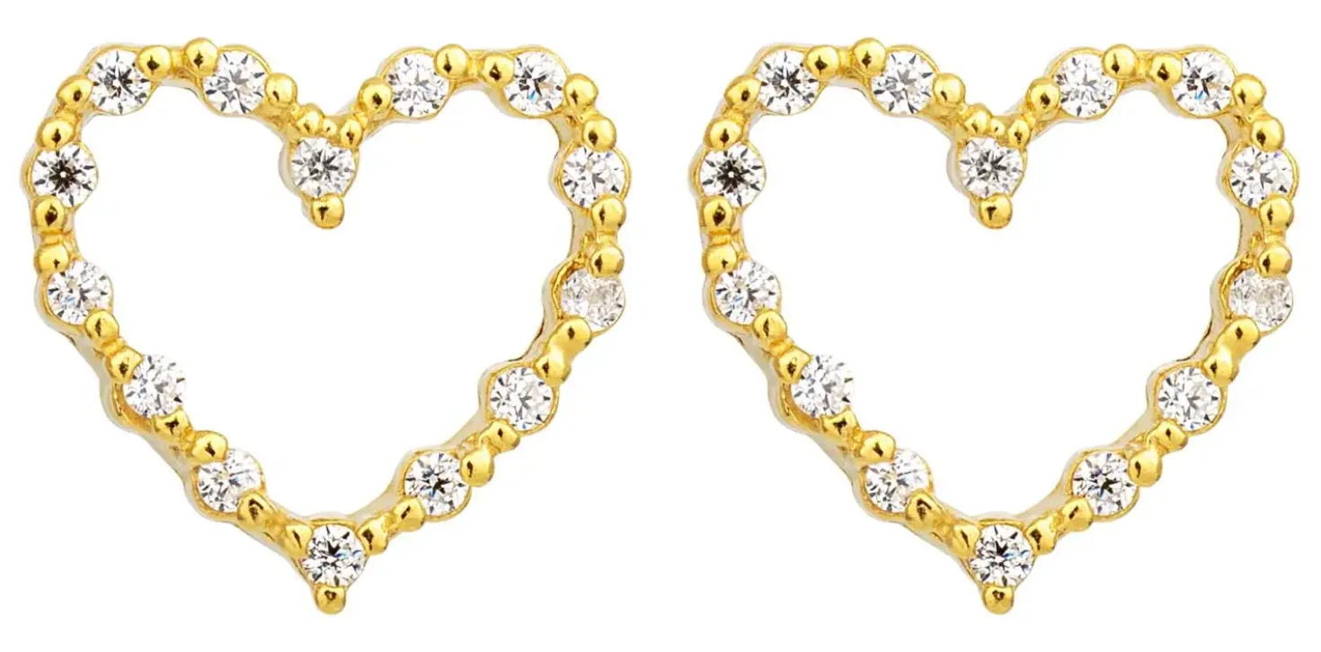 Orecchini a perno - Sparkling Hearts