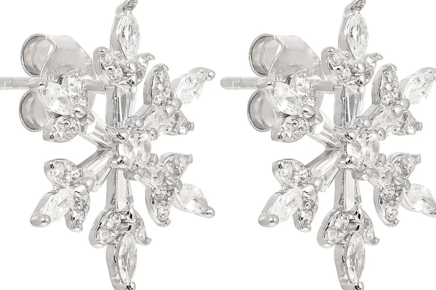 Orecchini a perno - Sparkling Snowflakes