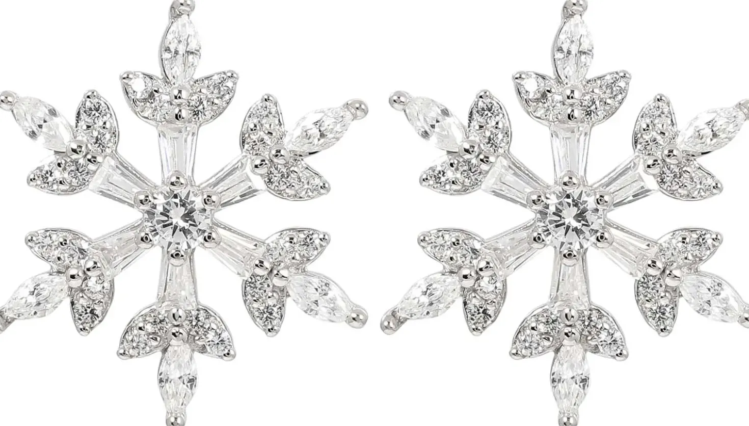 Orecchini a perno - Sparkling Snowflakes