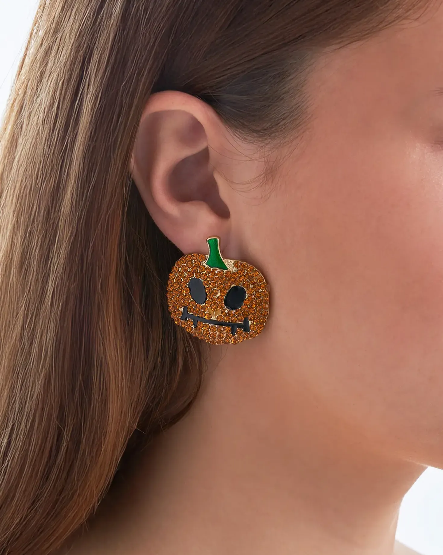 Orecchini a perno - Sparkling Pumpkin