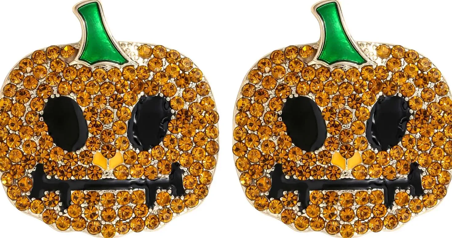 Orecchini a perno - Sparkling Pumpkin