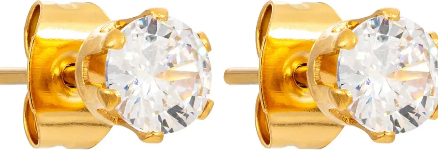 Orecchini a perno - Steel Sparkle