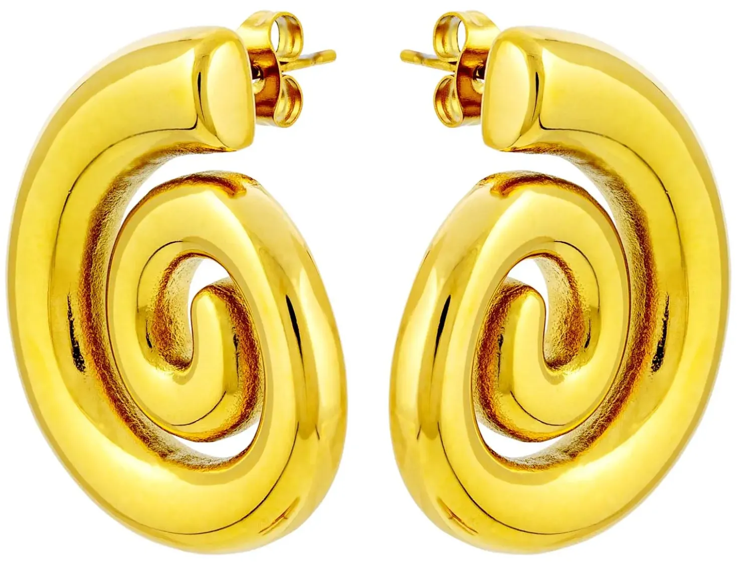 Orecchini a perno - Steel Spiral