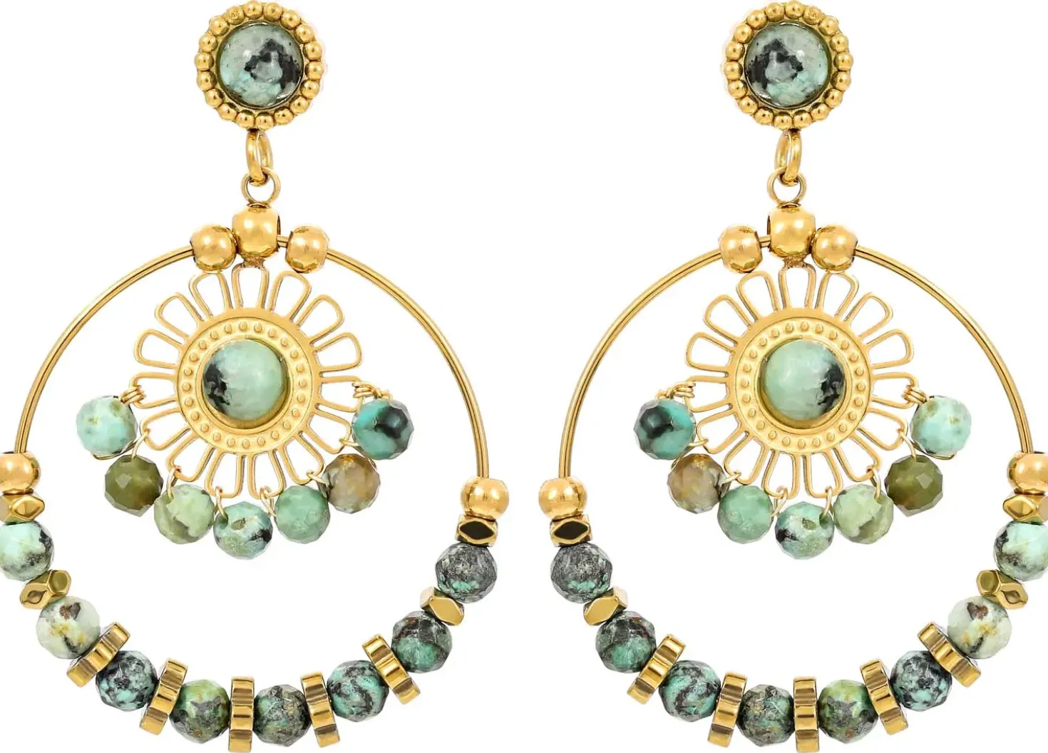Orecchini a perno - Summer Turquoise