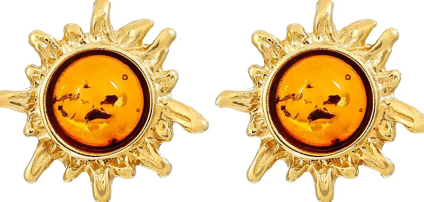 Orecchini a perno - Sunny Amber