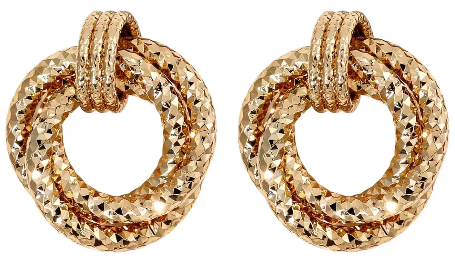 Orecchini a perno - Textured Glam