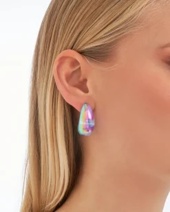 Orecchini a perno - Transparent Blue