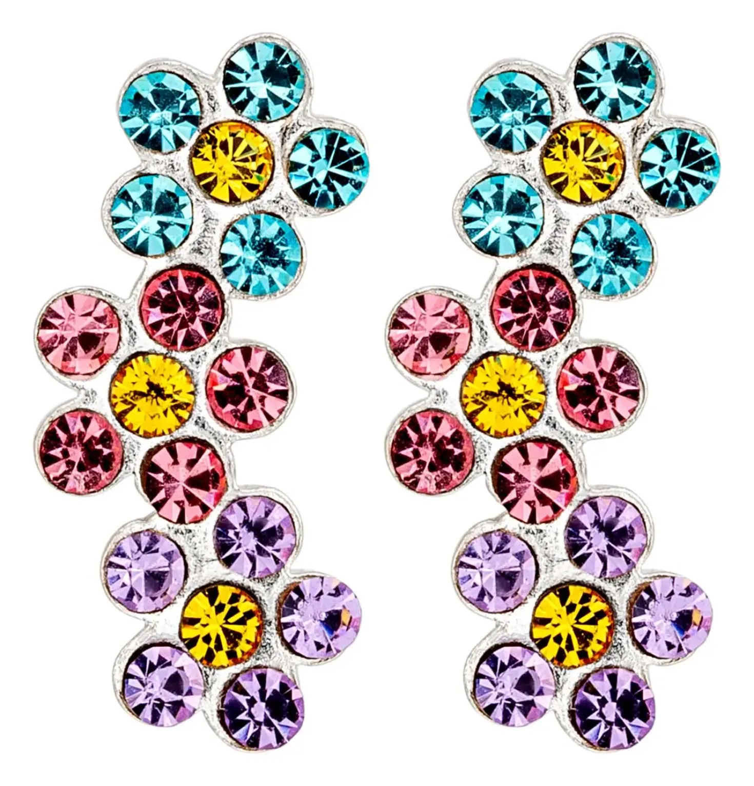 Orecchini a perno - Triple Blossom