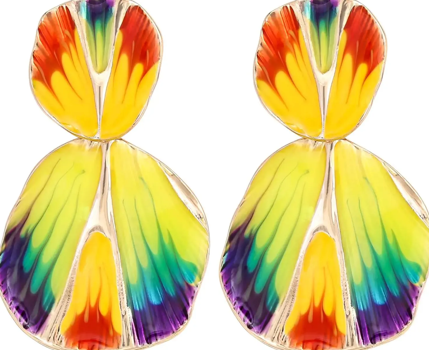 Orecchini a perno - Tropical Ginkgo