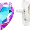 Orecchini a perno - Violet Hearts