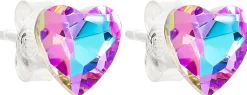 Orecchini a perno - Violet Hearts