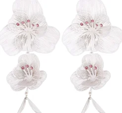 Orecchini a perno - White Extra